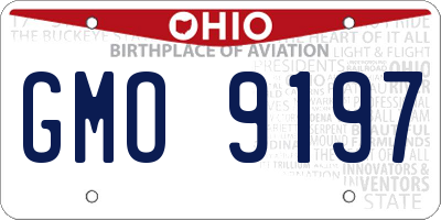 OH license plate GMO9197
