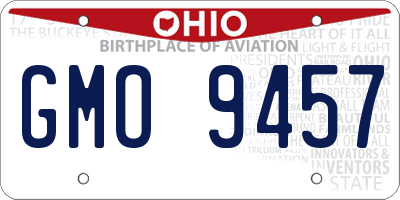 OH license plate GMO9457