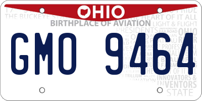 OH license plate GMO9464