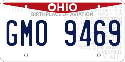 OH license plate GMO9469