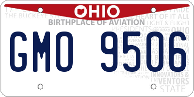 OH license plate GMO9506