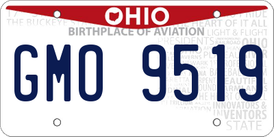 OH license plate GMO9519