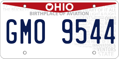 OH license plate GMO9544