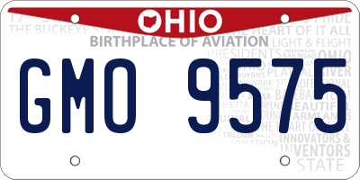 OH license plate GMO9575