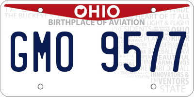 OH license plate GMO9577