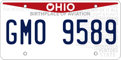 OH license plate GMO9589