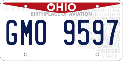 OH license plate GMO9597