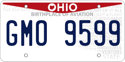 OH license plate GMO9599