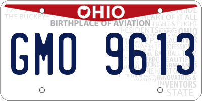 OH license plate GMO9613
