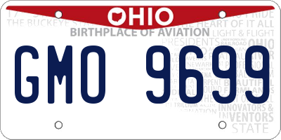 OH license plate GMO9699
