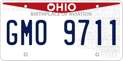 OH license plate GMO9711