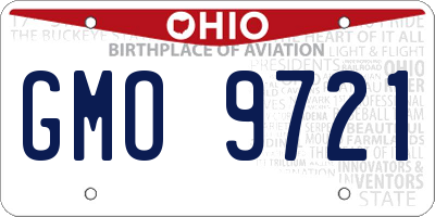 OH license plate GMO9721