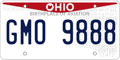 OH license plate GMO9888