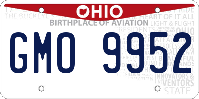 OH license plate GMO9952