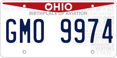 OH license plate GMO9974