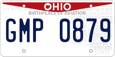 OH license plate GMP0879