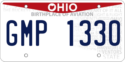 OH license plate GMP1330