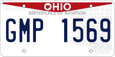 OH license plate GMP1569