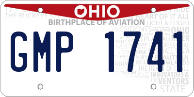 OH license plate GMP1741