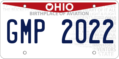 OH license plate GMP2022