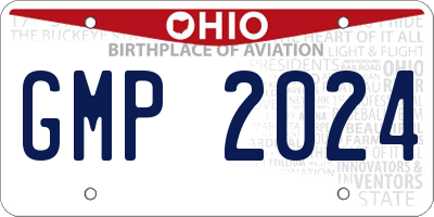 OH license plate GMP2024
