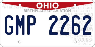 OH license plate GMP2262