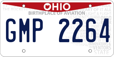 OH license plate GMP2264