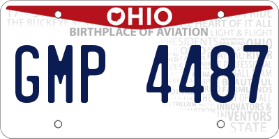 OH license plate GMP4487