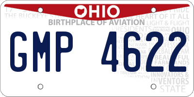 OH license plate GMP4622