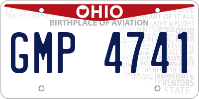 OH license plate GMP4741