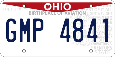 OH license plate GMP4841