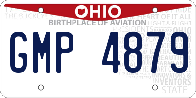 OH license plate GMP4879