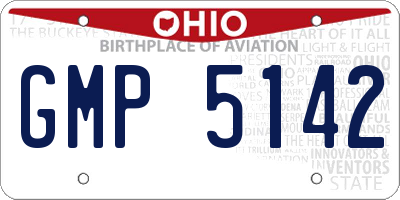 OH license plate GMP5142