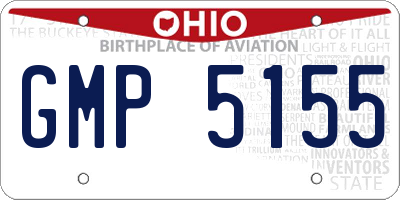 OH license plate GMP5155
