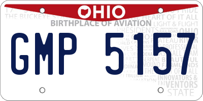 OH license plate GMP5157