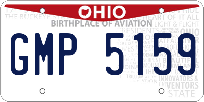 OH license plate GMP5159