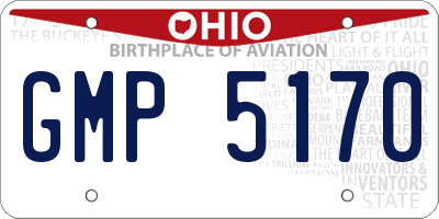 OH license plate GMP5170