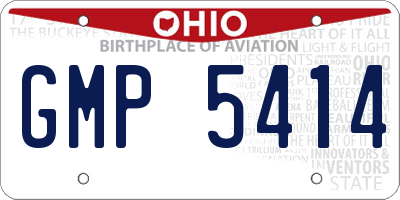 OH license plate GMP5414