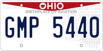 OH license plate GMP5440