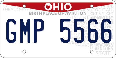 OH license plate GMP5566