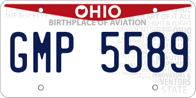 OH license plate GMP5589