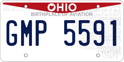 OH license plate GMP5591