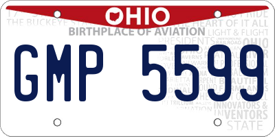 OH license plate GMP5599
