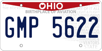 OH license plate GMP5622