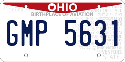OH license plate GMP5631