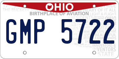 OH license plate GMP5722