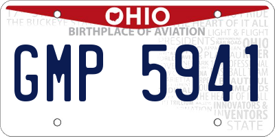 OH license plate GMP5941
