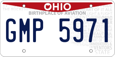 OH license plate GMP5971