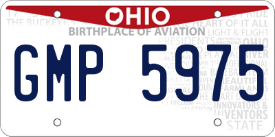 OH license plate GMP5975