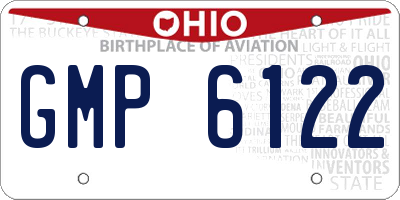OH license plate GMP6122